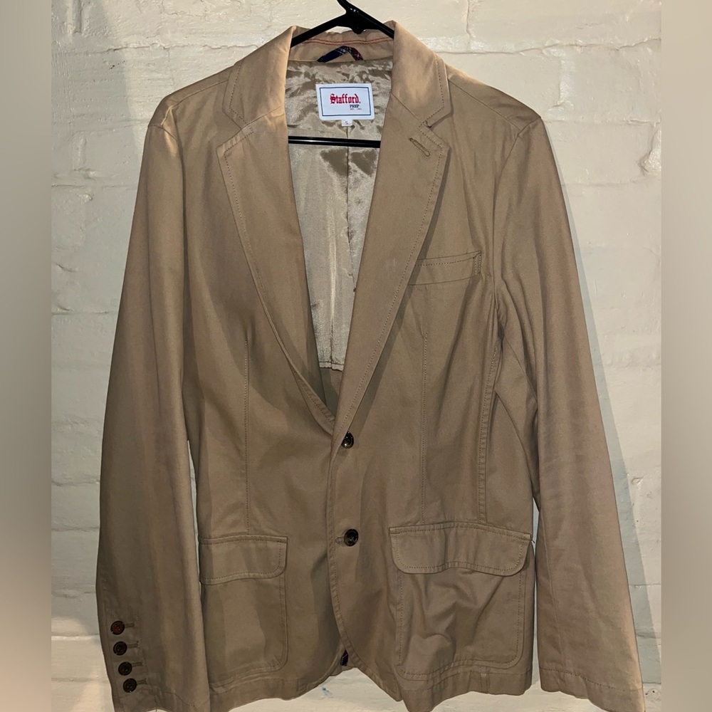 Khaki/Tan Lightweight Blazer Size Small